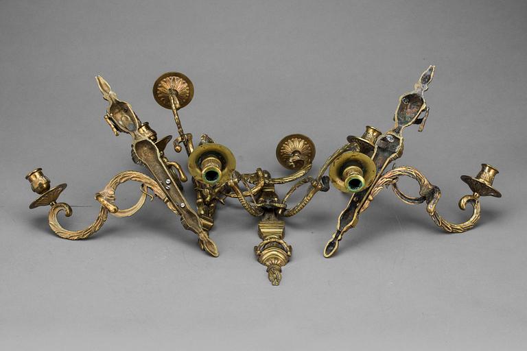 APPLIQUER, 4 st, Louis XVI-stil, 1900-tal.