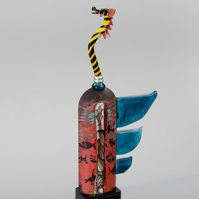KJELL ENGMAN, a unique glass sculpture for Kosta Boda, Sweden.