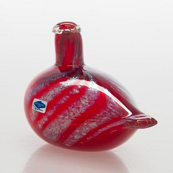 Oiva Toikka, a 'Fire bird' glass bird, signed and numbered O. Toikka Nuutajärvi 12/500.