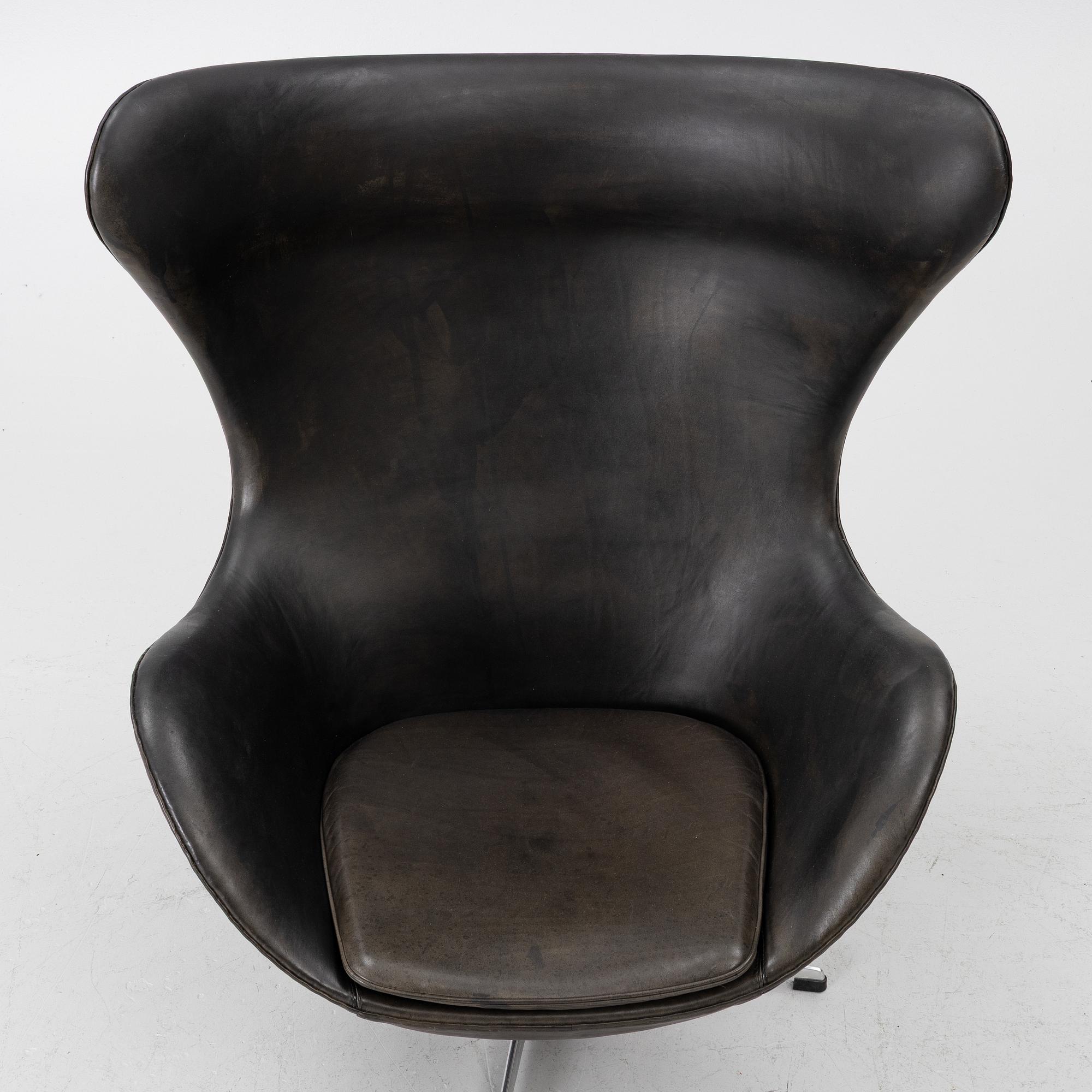 Arne Jacobsen, fåtölj, "Ägget", Fritz Hansen, Danmark, 1960-tal.