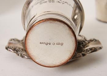 PARTI SILVER samt VITMETALL, 17 delar.