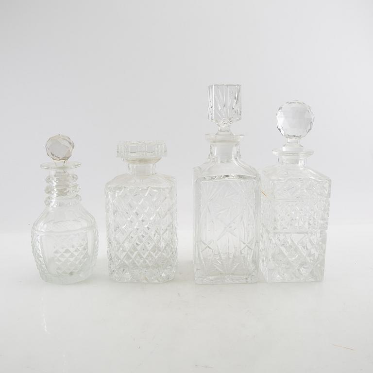 Decanters 4 pcs 20th century.