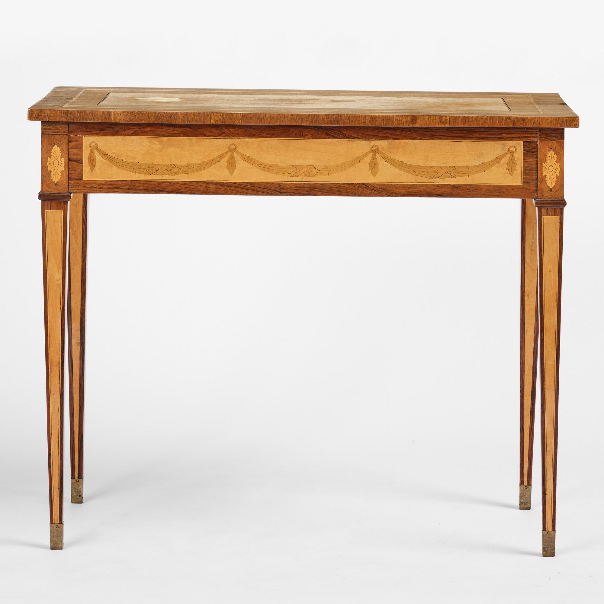 A  Gustavian style Ladies desk, late 19th century.