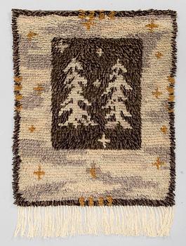 Lyyli Vanhatalo, rya rug / wall textile, model for Wetterhoff, 69 x 56 cm.