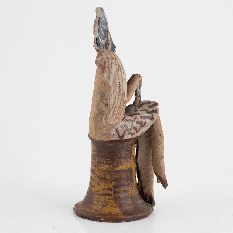 Lisa Larson, a unique chamotte stoneware sculpture.