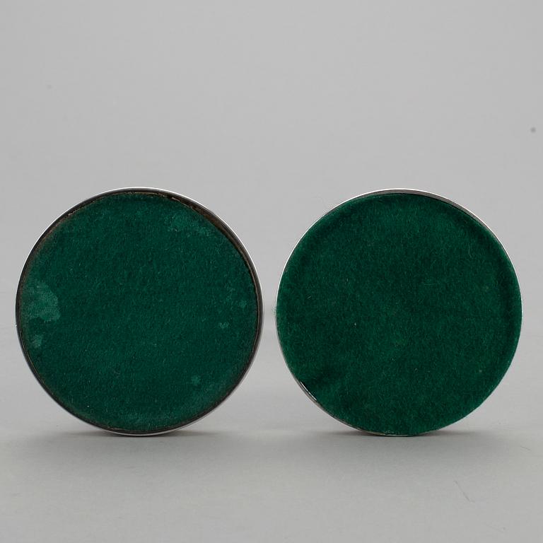 LJUSSTAKAR, ett par, silver, MGAB, 1964.