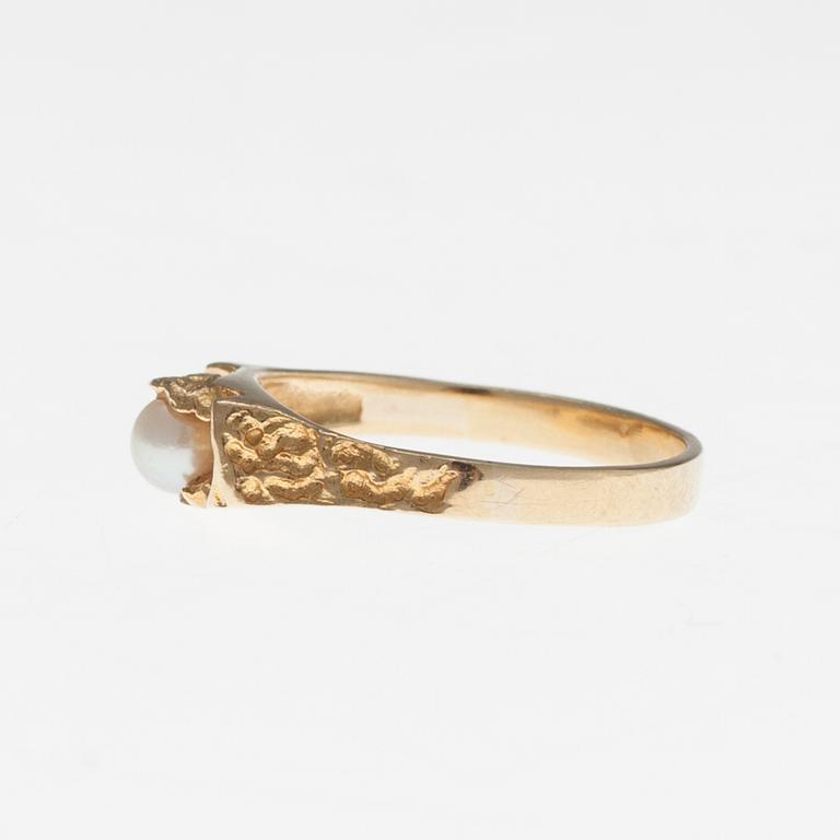 RING, "A little word", 18K guld, pärla, Björn Weckström Lapponia.