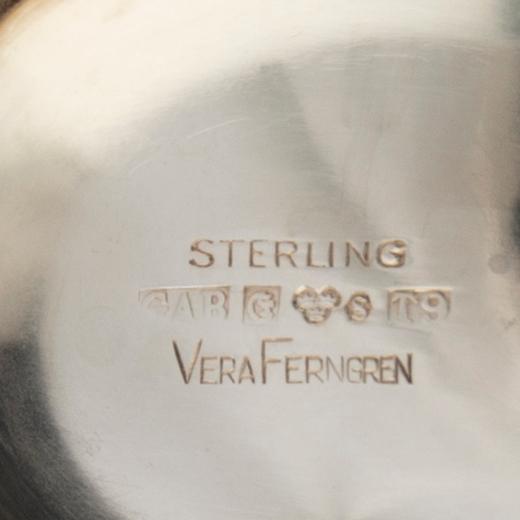 Vera Ferngren, bowl sterling silver GAB Stockholm 1969.