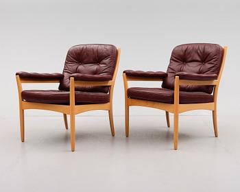 FÅTÖLJER, 1 par, Göte Möbler, Nässjö, 1900-talets andra hälft.