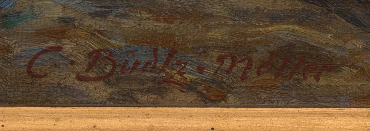 CARL BUDTZ-MØLLER, OLJA PÅ DUK, signerad.