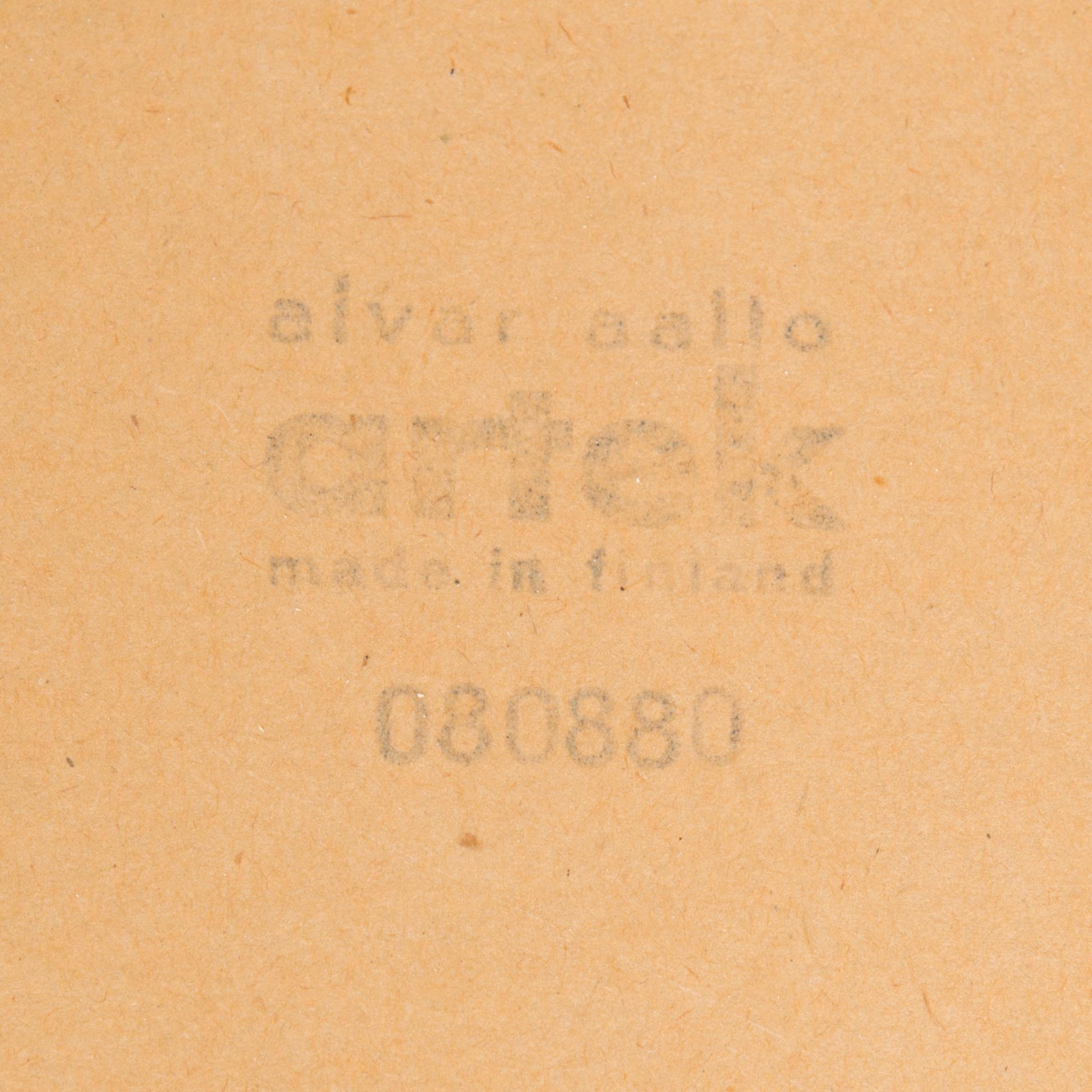 ALVAR AALTO, Two 1980's '95' tables for Artek.