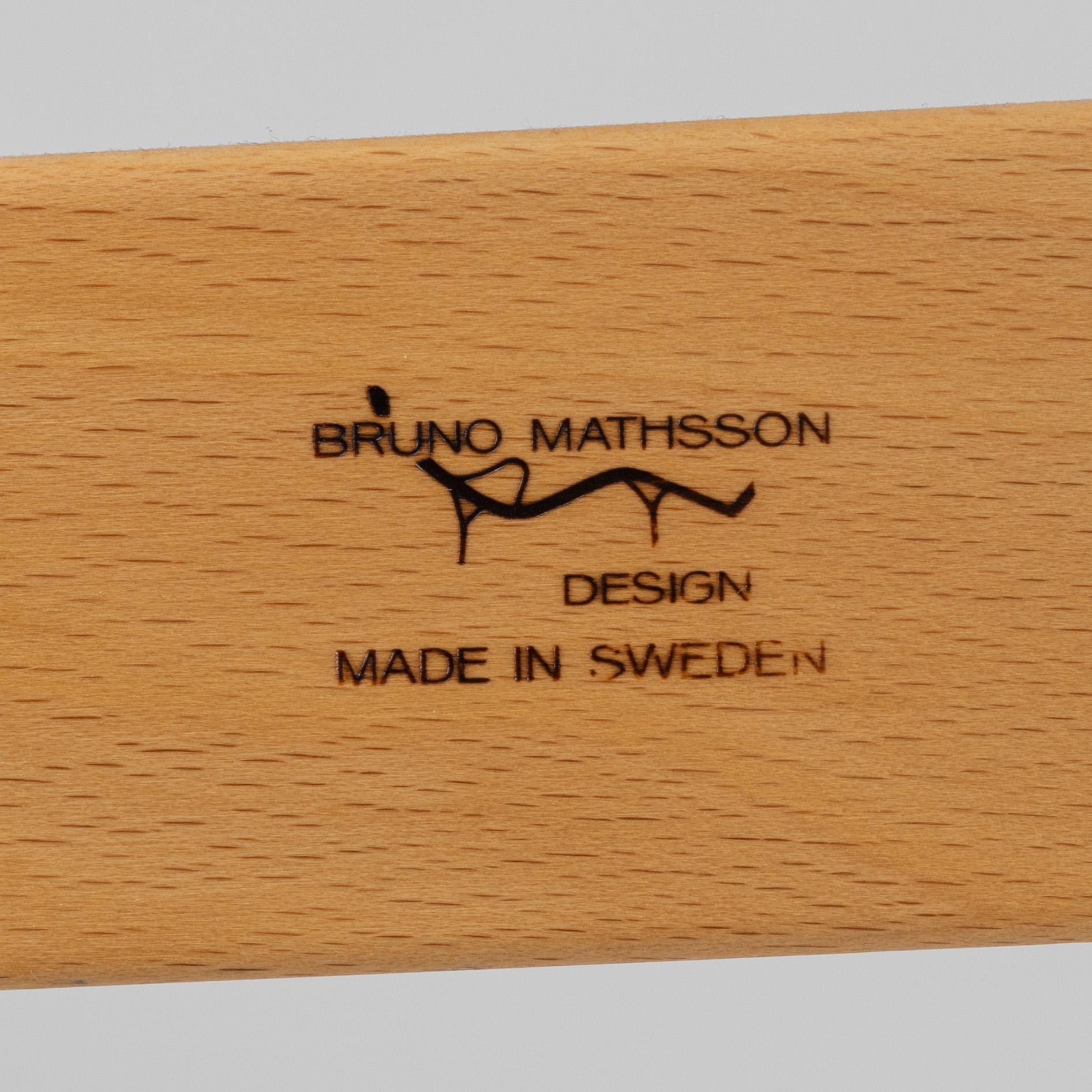 Bruno Mathsson, a pair of 'Eva' armchairs, Bruno Mathsson International, Värnamo, Sweden 2004.