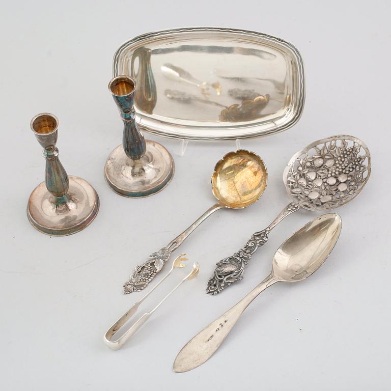 SILVERFÖREMÅL, 6 delar, 1900-tal. Vikt ca 396 gram.
