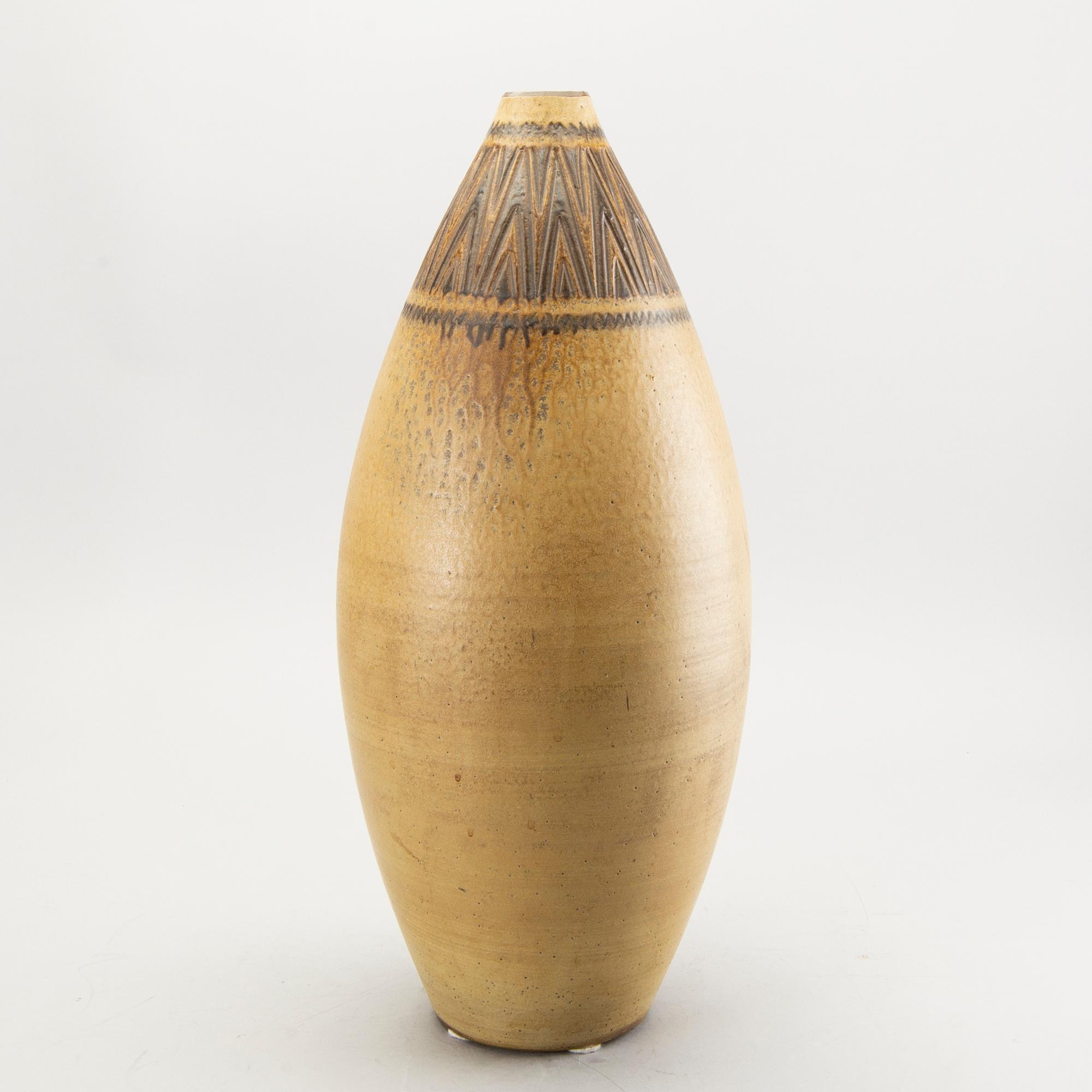 Arthur Andersson, Floor vases, stoneware, Vallåkra, sign AWA.