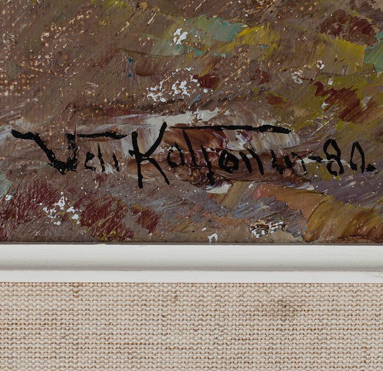 VELI KOLJONEN, olja på duk, signerad och daterad -80.