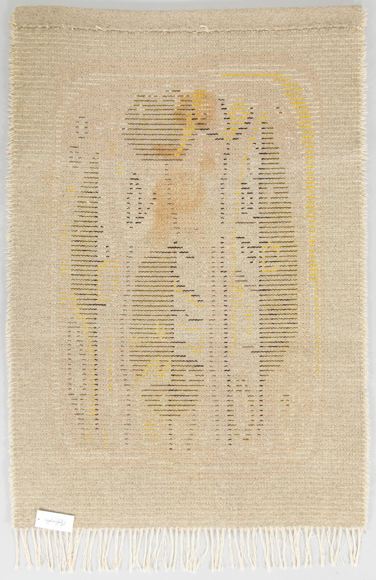 Aappo Härkönen, A Finnish long pile ryijy rug. Circa 143x97 cm.