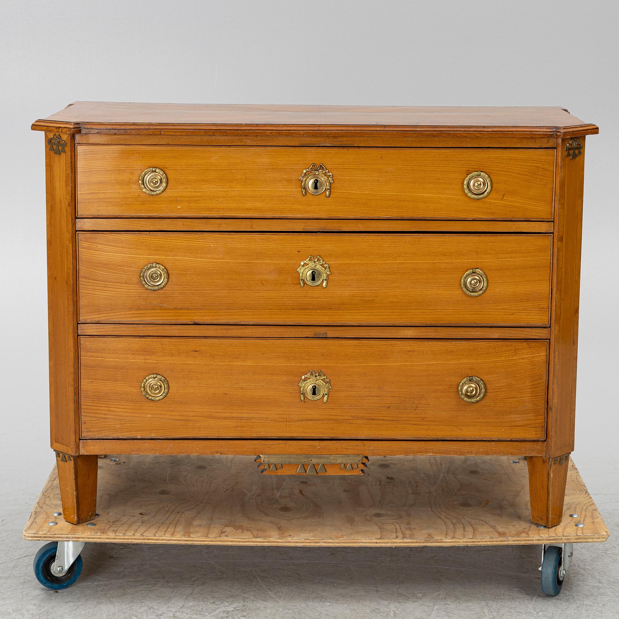 Bureau, Gustavian, 18th century.