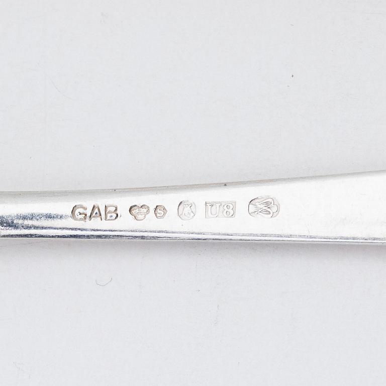 Bestick, 40 st, silver, bl a GAB, Stockholm 1945.