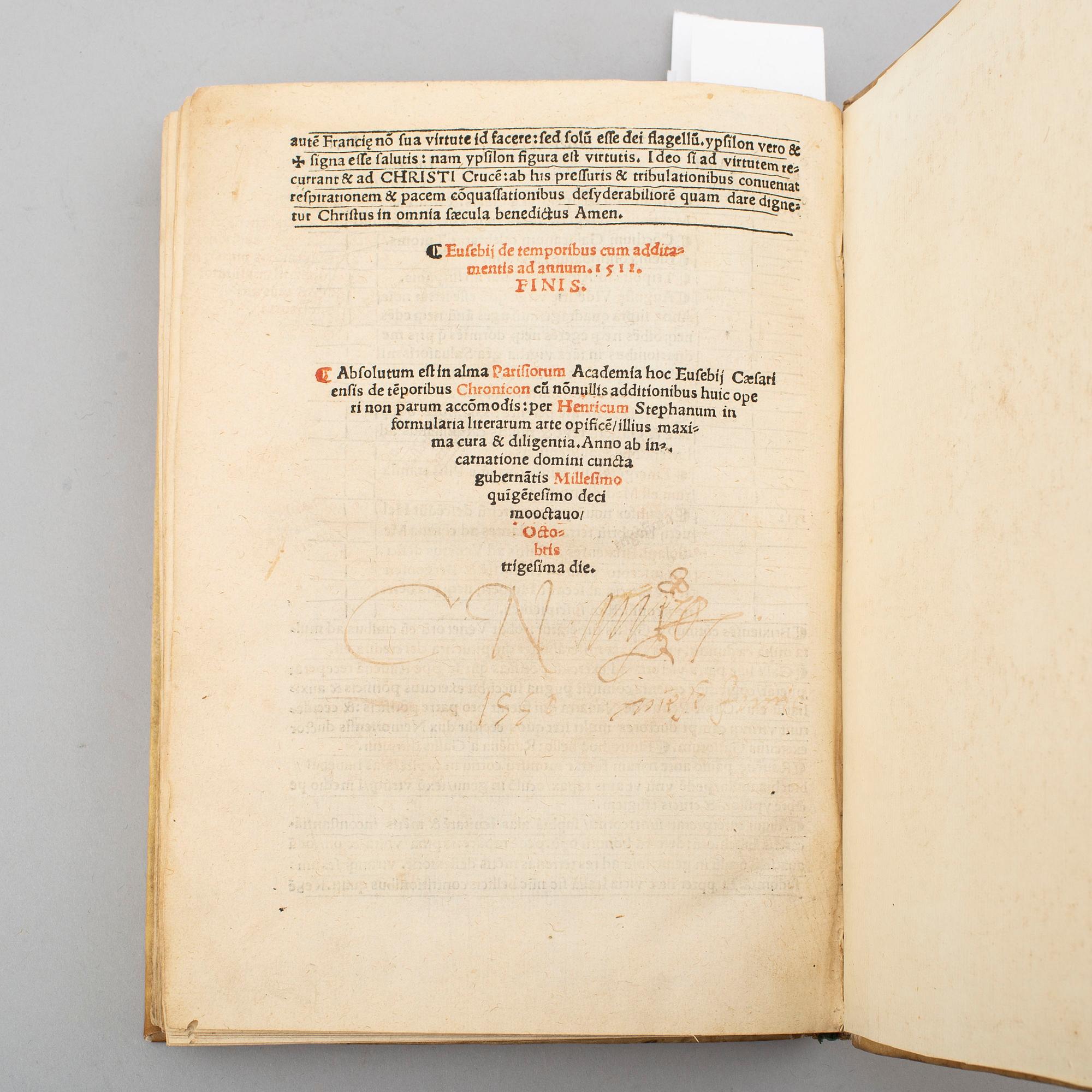 BOOK, Gutenberg’s invention of printing recorded in 1518.