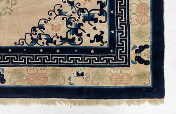 A carpet, old, China (antique finish), c. 276 x 189 cm.