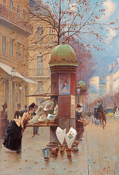 907. William Féron, Marché au fleur.