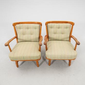 Armchairs, a pair by Göperts, mid-20th century.