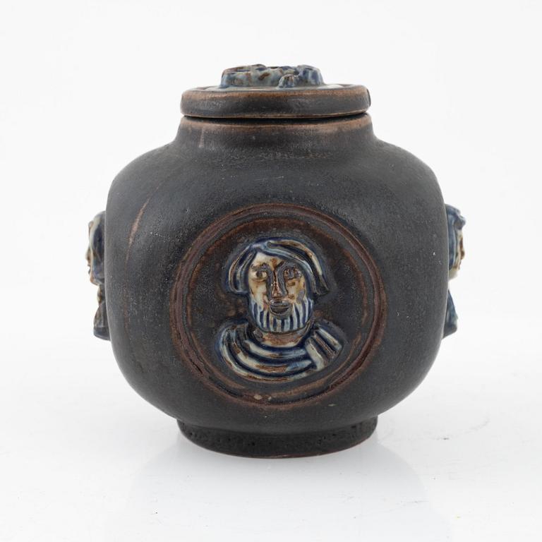 Jais Nielsen, lockurna, stengods, Royal Copenhagen Danmark, 1928.