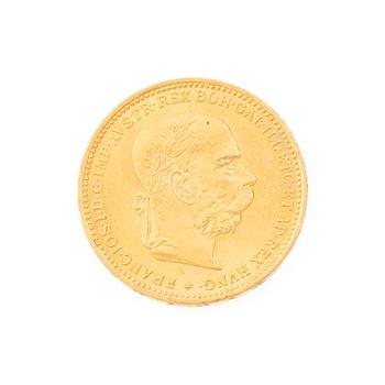 Gold coin, Austria-Hungary, 20 Corona, 1894.