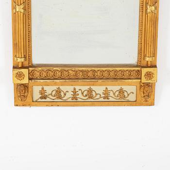 A late Gustavian mirror, of the maker Carl Fredrik Thim, Stockholm (1781-1834).