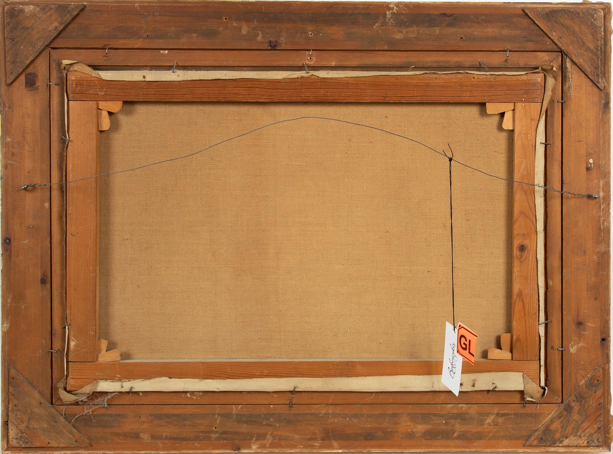 Johan Krouthén, Gårdsidyll med pickande höns.