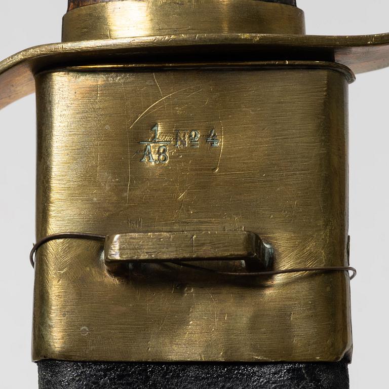 Faskinknivar 2 st, svenska m/1848 med baljor.