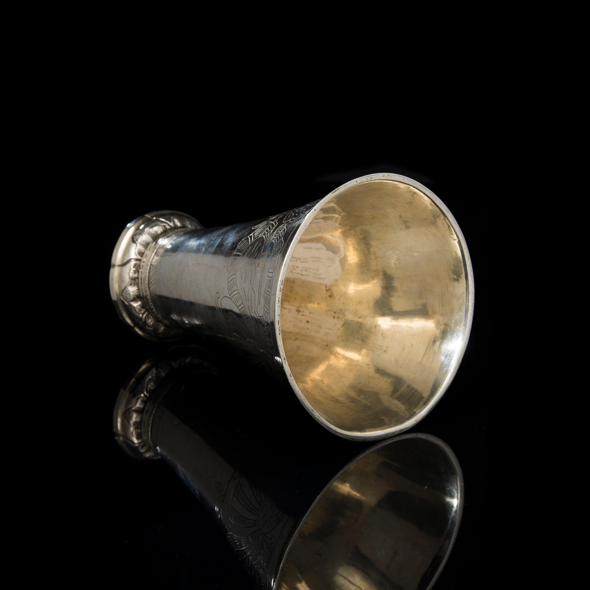 POKAL, silver, Uppsala 1770, Erik Lemon. Vikt 439 g.
