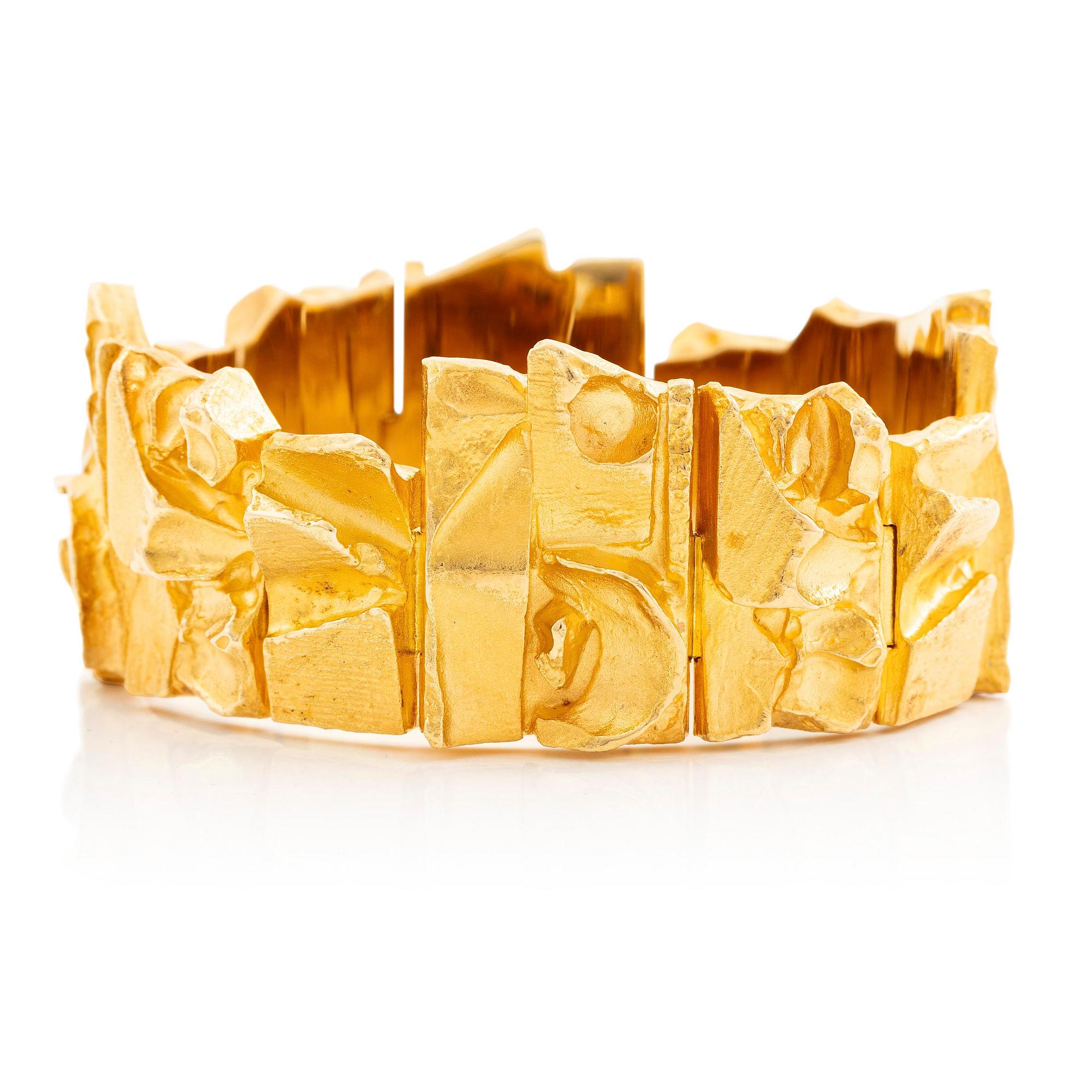 A Björn Weckström bracelet 18K gold "Tenochtitlan", for Lapponia.