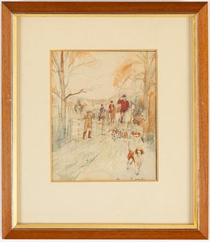 HENRY JAMES HALEY, akvareller, 3 st, signerade.