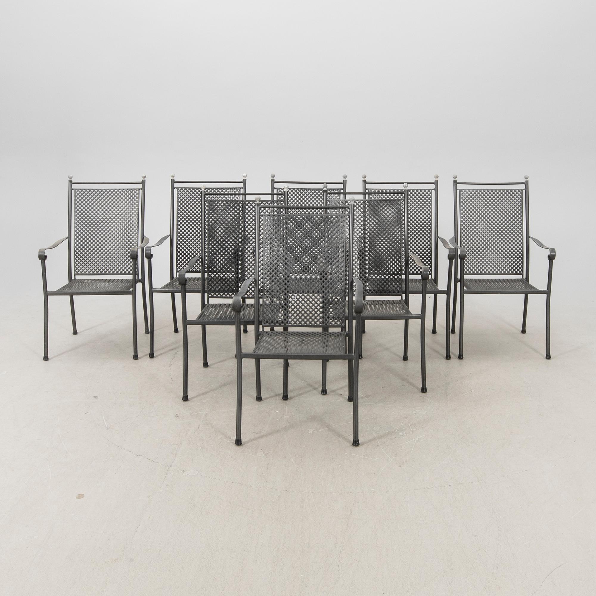 Trädgårdsmöbel 11 dlr Royal Garden sent 1900-tal,metall.