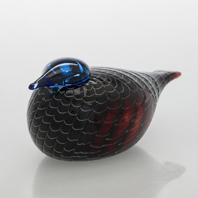 Oiva Toikka, lasilintu, signeerattu Oiva Toikka Nuutajärvi Notsjö Turun Sanomat.