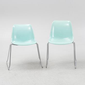 Helmut Starke, seven 'Europa' chairs, Germany, 1970's.