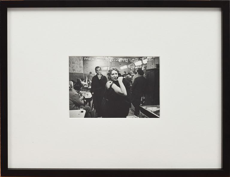 ANDERS PETERSEN, fotografi, "Sigrid,  Café Lehmitz, Hamburg 1970", 1970/2007.