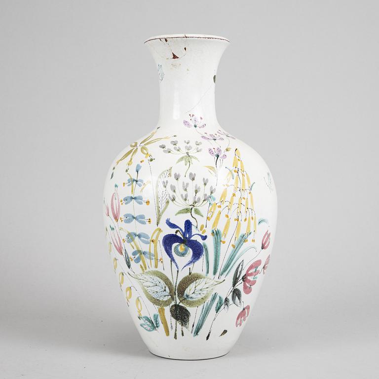 An earthenware vase by Stig Lindberg, Gustavsberg Studio.