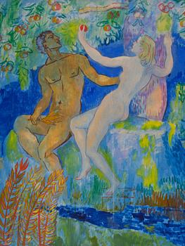 Isaac Grünewald, "Par under Edens Äppelträd" from Paradissviten.