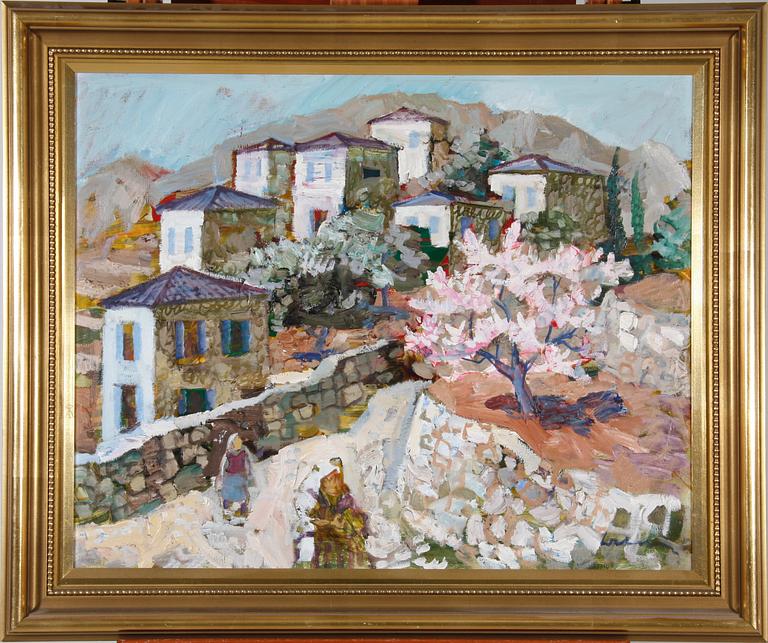 WAHLBERG, BERTIL. Olja på duk, sign.