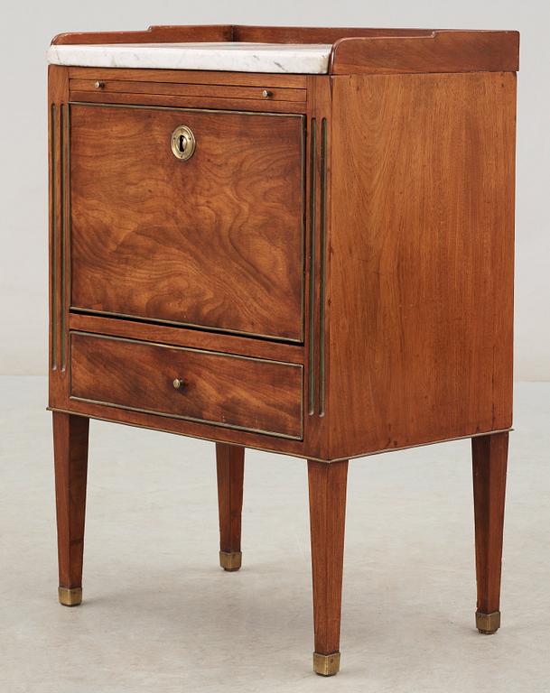 A late Gustavian late 18th century chamber pot cupboard.