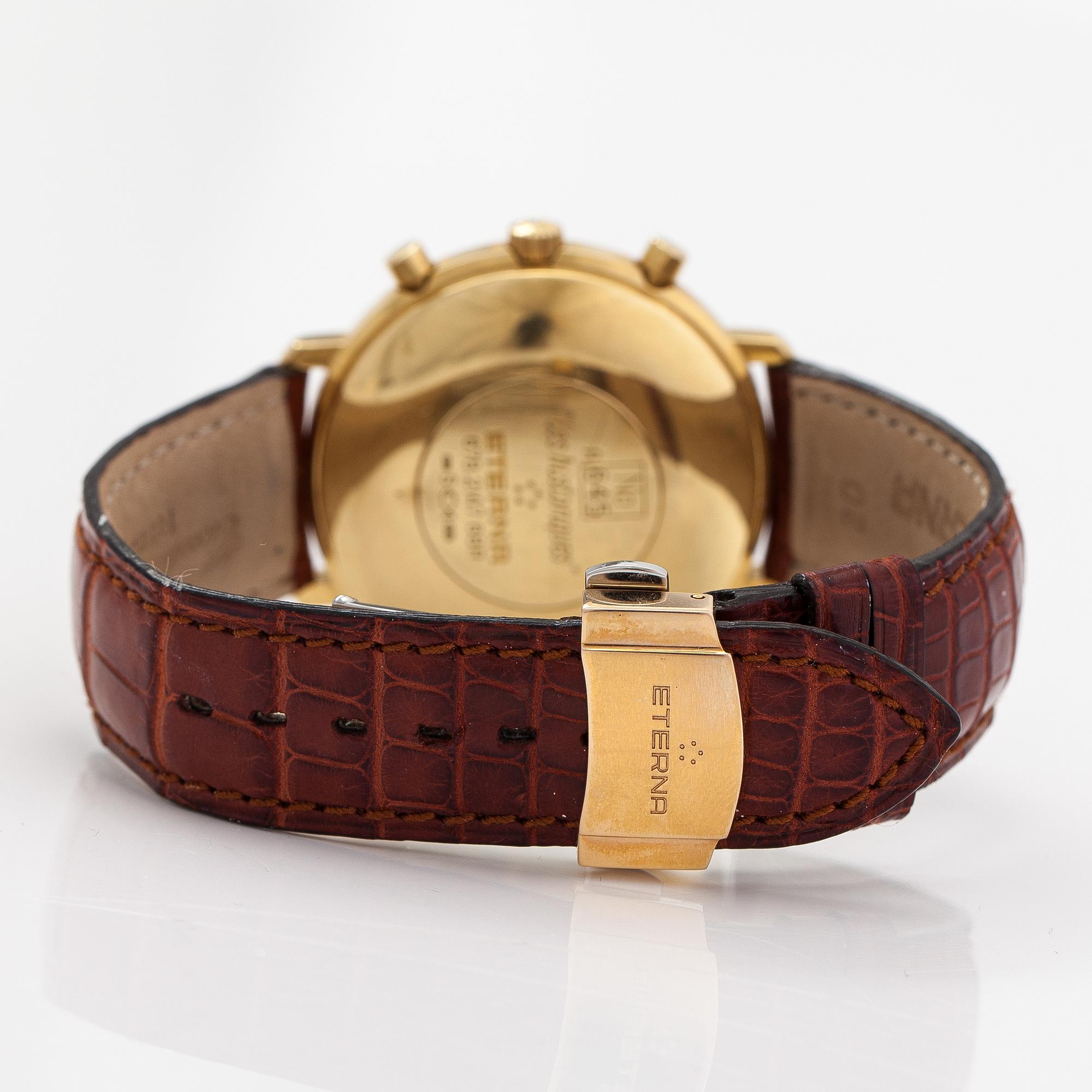 Eterna, Les Historiques, Moophase, wristwatch, 37.5 mm.