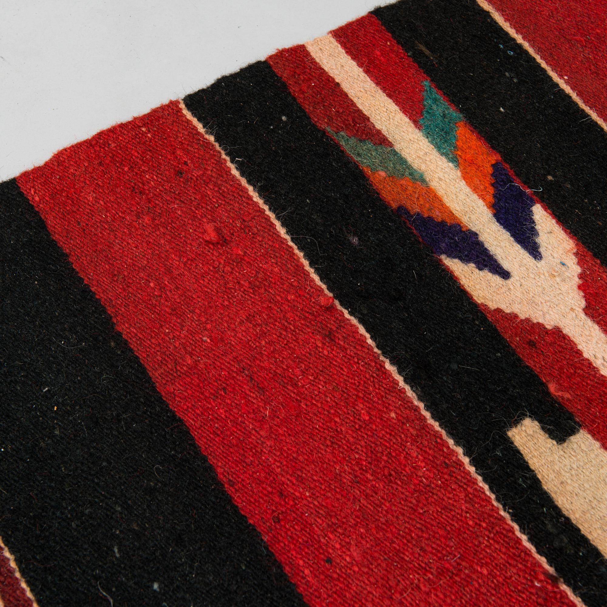 A 1930's Finnish flat weave runner. Circa 355x80 cm.