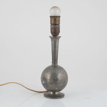 Sylvia Stave, tillskriven. Bordslampa, CG Hallberg, Stockholm 1934.