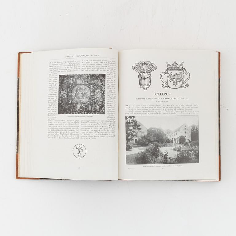 Böcker, Svenska slott och Herresäten, 2 volymer.