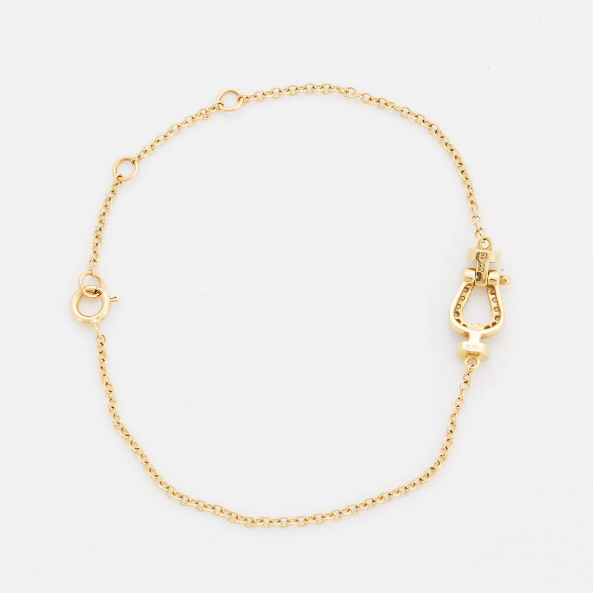 Armband med briljantslipade diamanter.