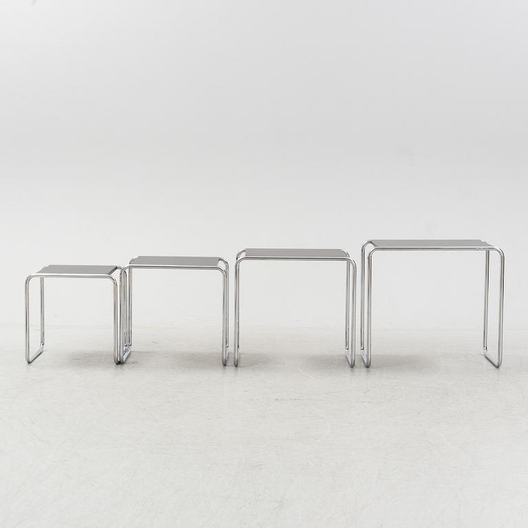 Marcel Breuer, satsbord, modell B9, 4 delar, Thonet.