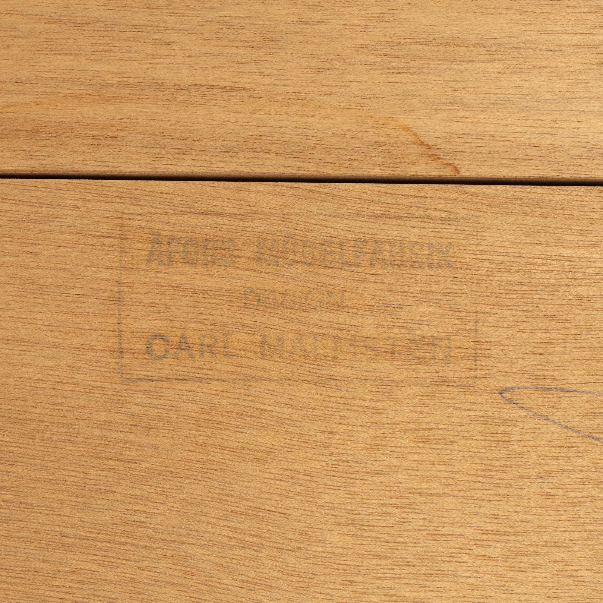 Carl Malmsten, dining table "Herrgården", and chairs, 6 pcs, "Ambassadör".