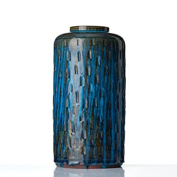 Wilhelm Kåge, a "Farsta" stoneware vase, Gustavsberg studio, Sweden 1957.